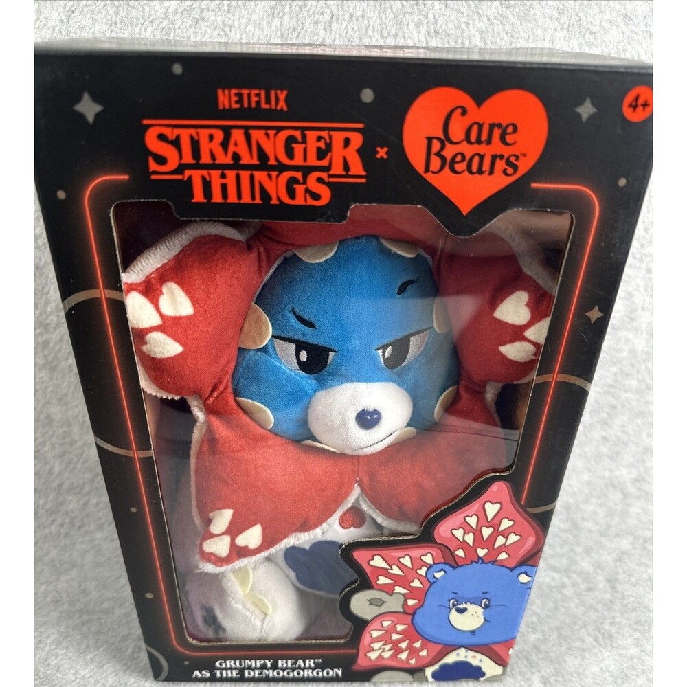 NIB Stranger Things Care Bears Grumpy Bear As The Demogorgon Plush Stuffed Toy